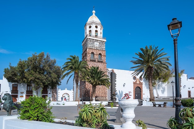 Teguise Church Square Lanzarote Canary Islands Spain