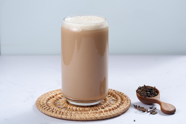 teh tarikor milk tea sweet drink very popular in indonesiamalaysia and singapore