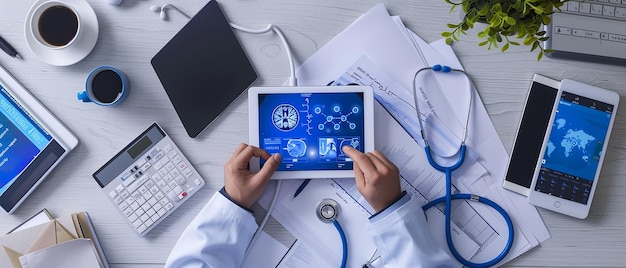 Telemedicine Doctor Consulting Remotely