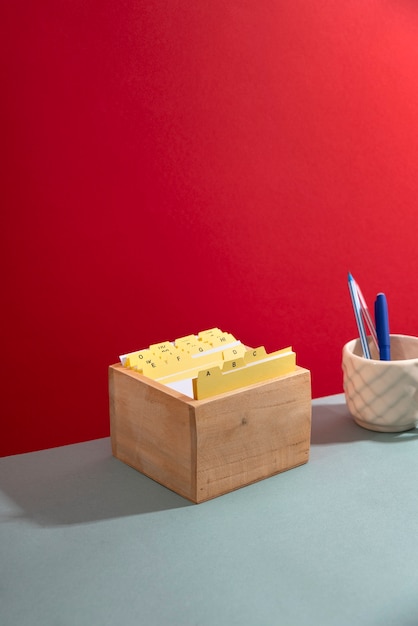 Telephone directory  on table