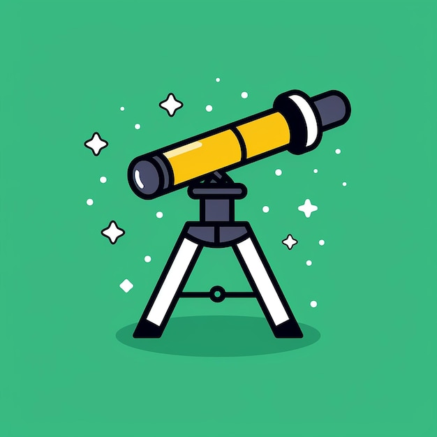 Telescope_Eyepiece_Modern_Line_Icon_Vector_Line_Art