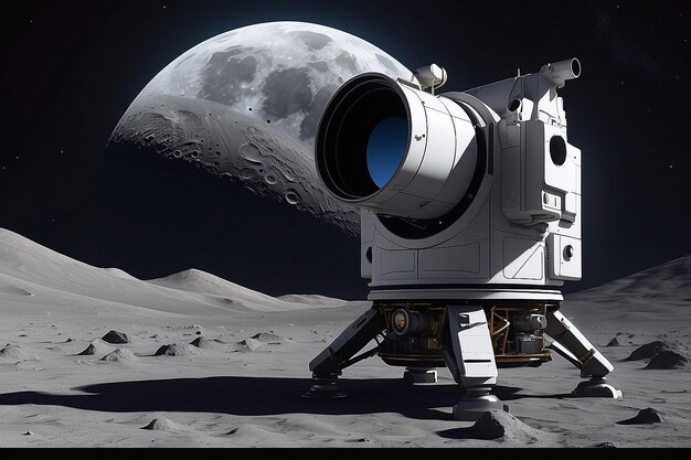 Telescopes for the moon hd Generative AI