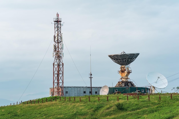 Television station of the space communication system in YuzhnoKurilsk