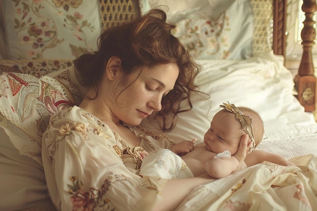 Tell the story of the mothers quiet lullabies as s generative ai