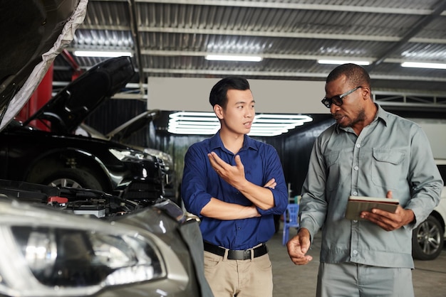 Telling mechanic car problems