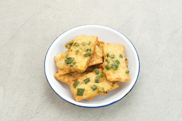 Tempe Mendoan, traditional fried tempeh, one of popular food from Indonesia.