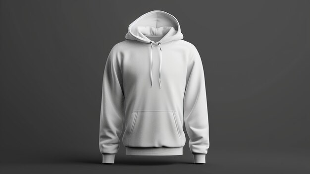 template Hoodie sweatshirt long sleeve with clipping path hoody for design mockup for print