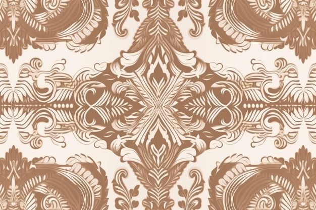 Template thai pattern for seamless background brown and white color