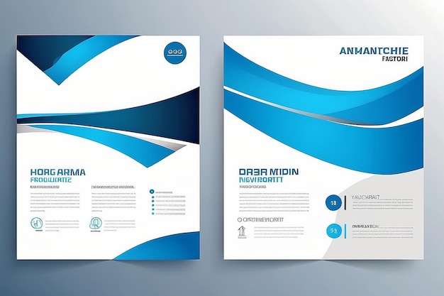 Photo template vector design for brochure annualreport magazine poster corporate