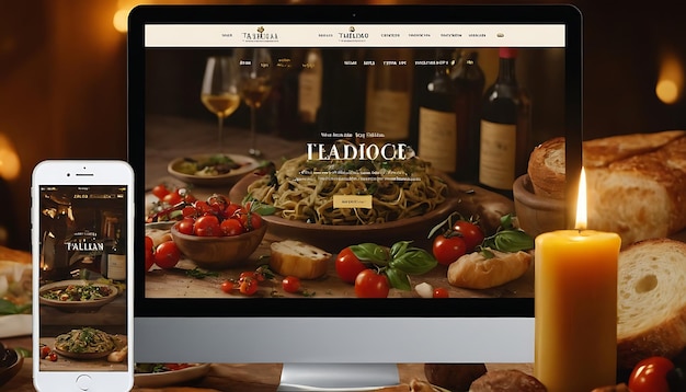 Template website design for restaurant cafe shopillustration of Chinese food and copyspa