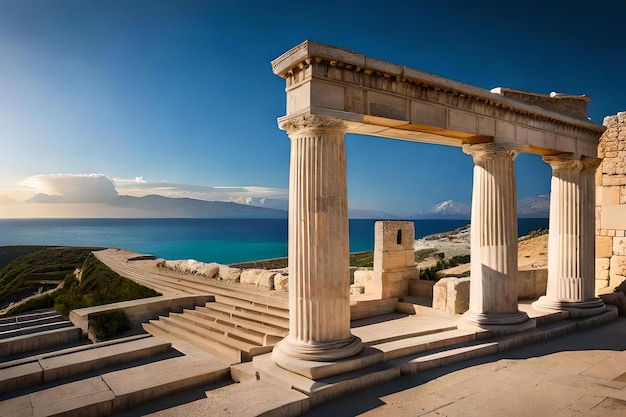 The temple of apollo is located on the island of crete.