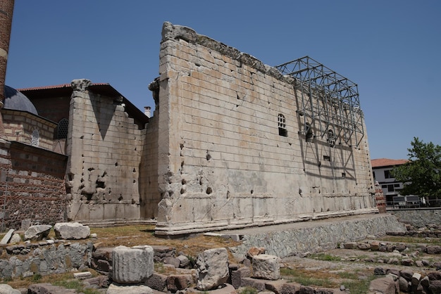 Temple of Augustus and Rome in Ankara Turkiye