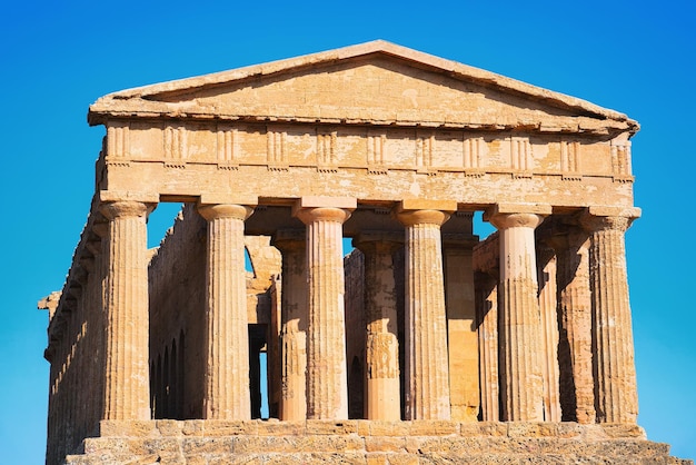 Temple of Concordia in Agrigento in Sicily, Italy