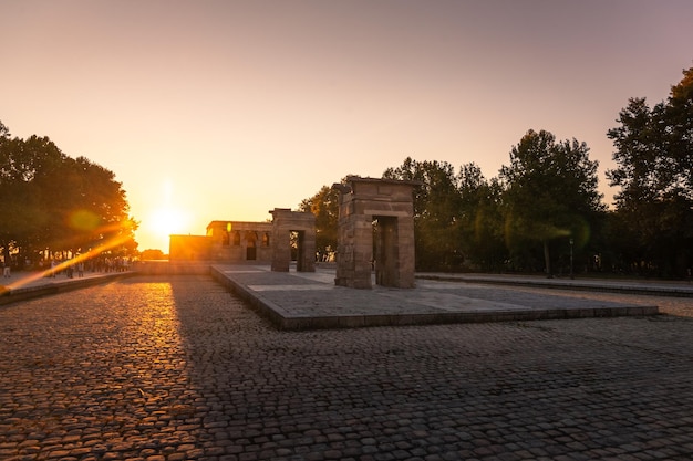 Temple of Debod in Madrid, Spain.