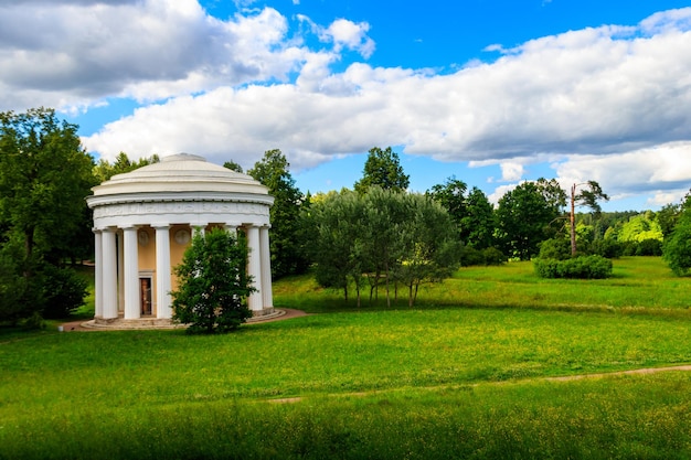 Temple of Friendship pavilion in Pavlovsk park Russia