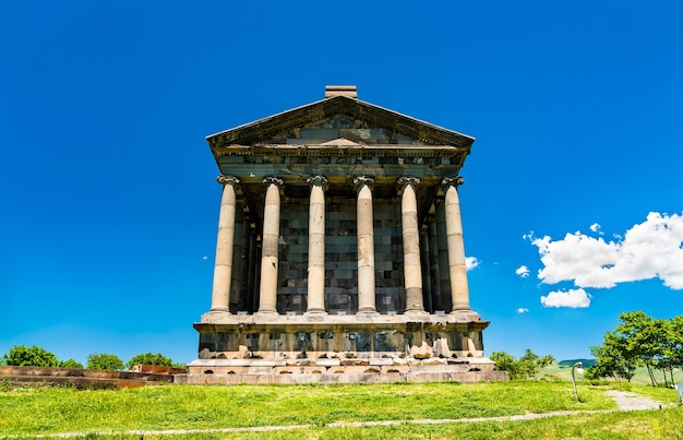 The Temple of Garni, a Greco Roman colonnaded building in Armenia