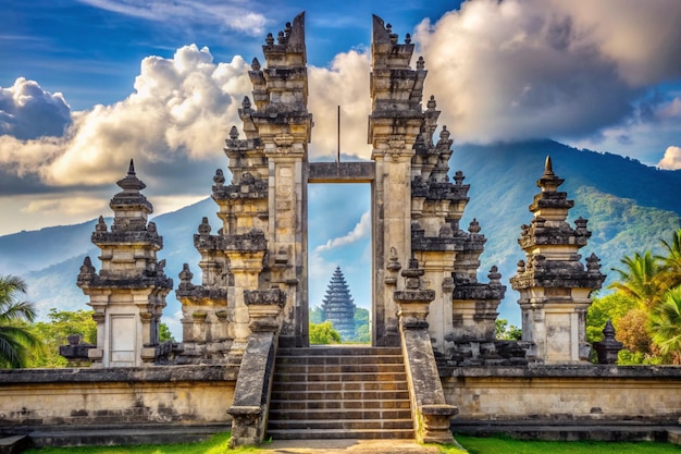 Temple Gates at Lempuyang Luhur Temple in Bali