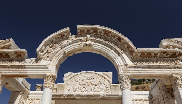 Temple of Hadrian in Ephesus Ancient City Izmir Turkey