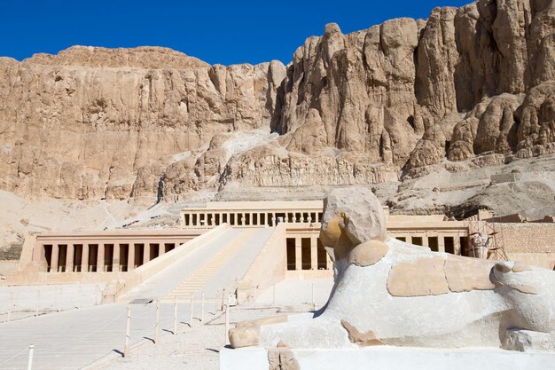 The temple of Hatshepsut near Luxor in Egypt