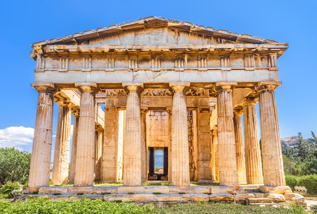 Temple of Hephaestus in the Ancient Agora Athens Greece