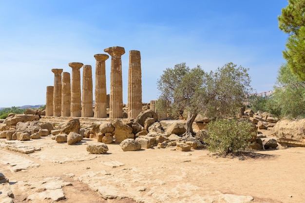 Temple of Hercules in the Valley of the Temples in Agrigento