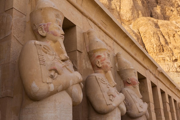 Temple of Queen Hatshepsut View of the temple in the rock in Egypt