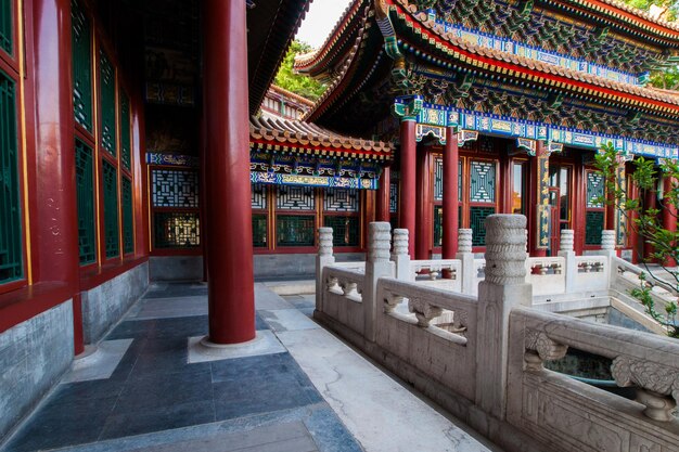 Temple in Summer Palace in Beijing, China.