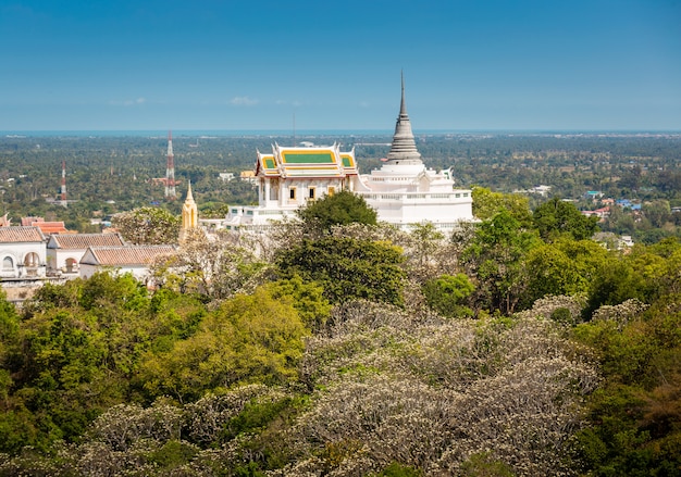 Temple on topof mountain,Architectural details of Phra Nakhon Khiri Historical Park 