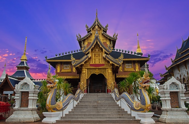 temple wat ban-den Sri Muang Gan, Chiangmai province Thailand