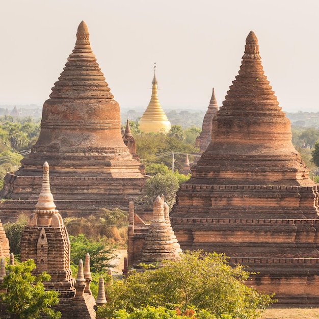 Temples of Bagan an ancient city located in the Mandalay Region of Burma Myanmar Asia