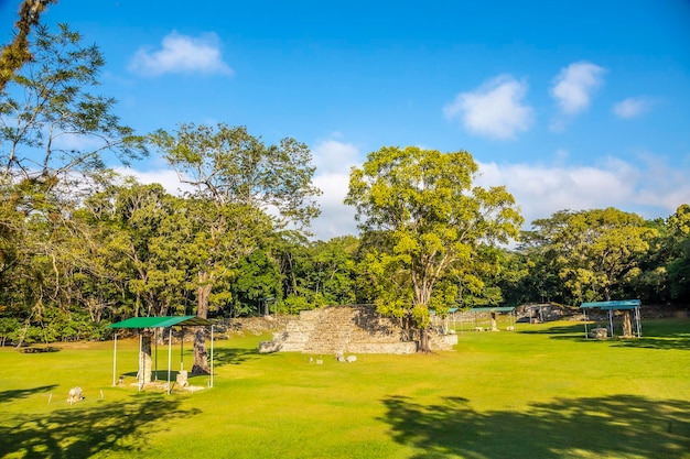 The temples of Copan Ruinas and its beautiful natural environment Honduras