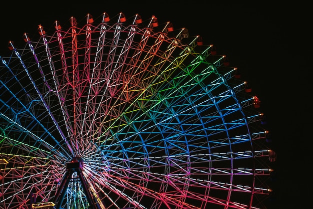 Tempozan Ferris Wheel located in Osaka Japan next to Osaka Aquarium Kaiyukan