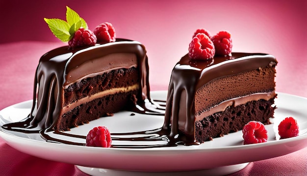 Tempting Chocolate Raspberry Truffle Cake with Ganache