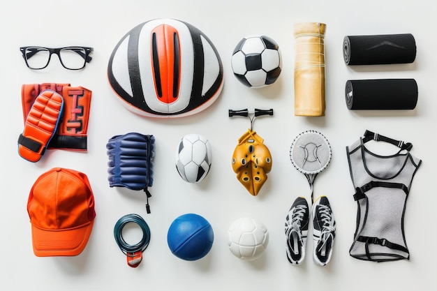 Photo tempting set of sports gear