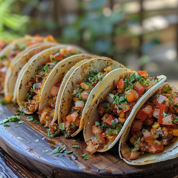 Tempting Taco Feasts Delicious Food Presentation