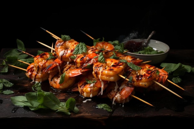 Tender Coconut Shrimp Skewers