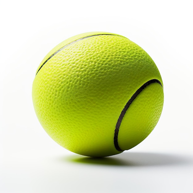 Tennis ball isolated on white background