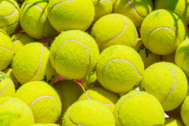 Tennis balls background