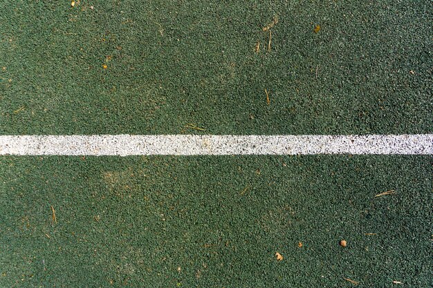 Photo tennis court line marking paint