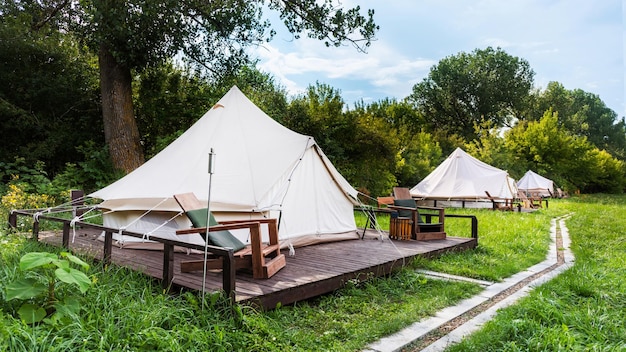 Tents at glamping