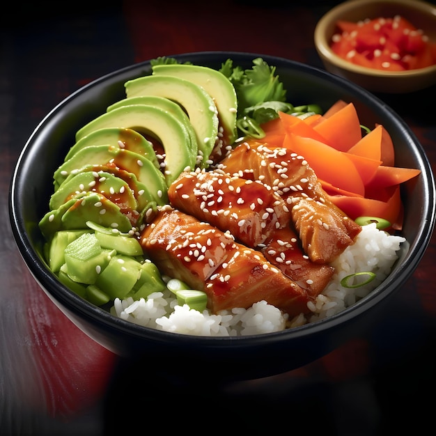 Teriyaki Salmon Bowl