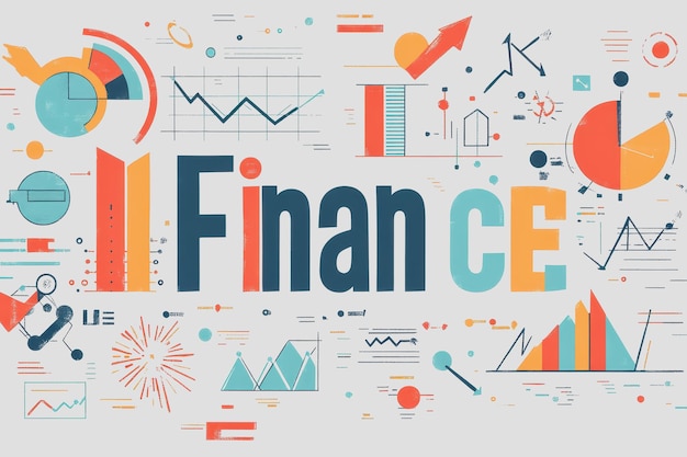 The term finance in graphic design with graphs and charts refers to financial resources