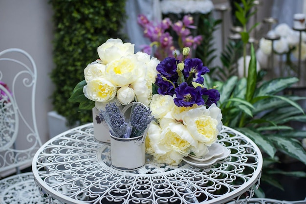 Terrace decoration at Pentecost