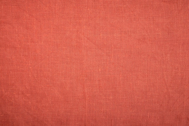 Terracotta linen canvas woven textured background