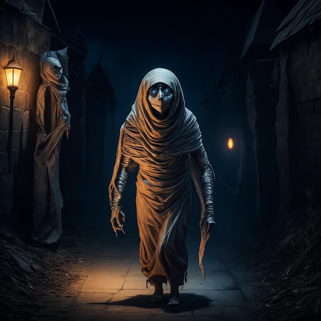 Terrifying Tales Sinister Mummy Haunting the Night