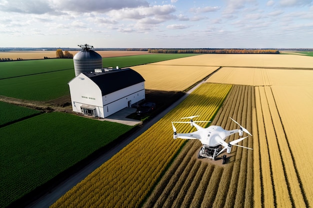 Tests even farm with agronomist drone