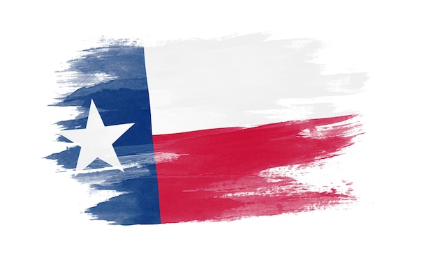 Texas state flag brush stroke, Texas flag background