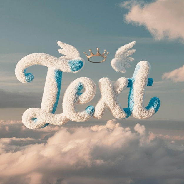 Text effect cloud theme