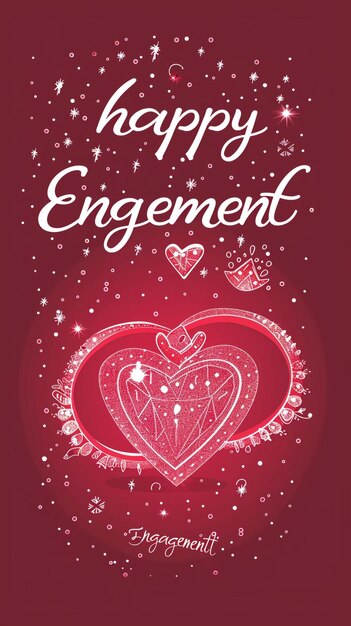 Photo text happy engagement ecard design