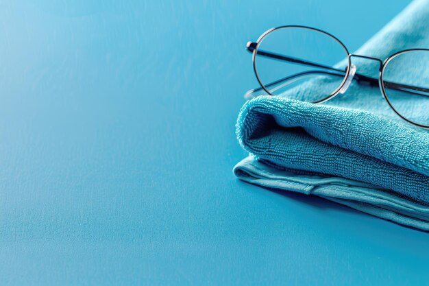 Photo textile cloth for cleaning glasses